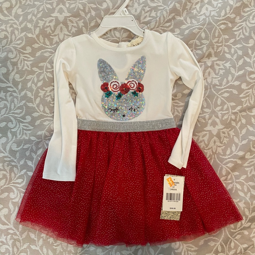NWT Btween 3T Sequin Christmas Dress